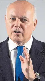  ??  ?? Iain Duncan Smith backs Mr Johnson