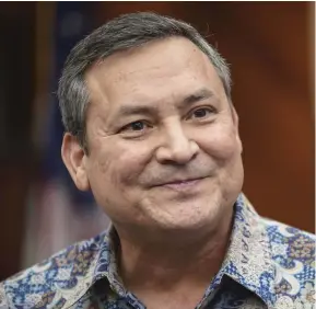  ??  ?? Guam’s Governor, Eddie Calvo.