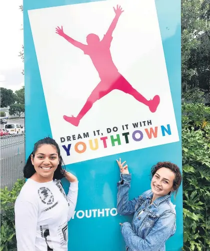  ?? Picture / Supplied ?? Sophia Matafeo, 17, with Maddy Lintern, 16, who says didn’t want to learn about budgeting before the workshop but now wants to find a job and start saving toward her first home.