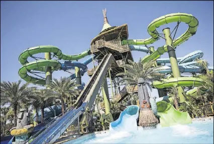  ?? CONTRIBUTE­D BY UNIVERSAL ORLANDO ?? The Taniwa Tubes water slide at Universal Orlando Resort’s Volcano Bay water park opened last week.
