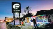  ?? JOE BURBANK/ORLANDO SENTINEL ?? A temporary memorial is seen in Dec. 2016 at the Pulse nightclub near downtown Orlando.