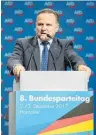  ?? FOTO: DPA ?? Georg Pazderski ist AfD-Mitglied. seit 2013