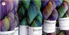  ??  ?? 7 Debbie stocks artisan producers such as RiverKnits