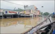  ??  ?? A flooded area in Neemuch, Madhya Pradesh, on Sunday.
ANI