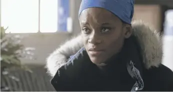  ?? SAMUEL GOLDWYN FILMS PHOTOS ?? “Aisha” largely tells its story in close-ups of Letitia Wright’s expressive face.