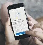  ??  ?? The NHS Covid-19 contact tracing app.