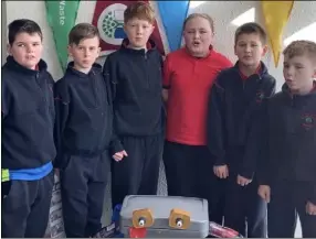  ??  ?? The Rubbish Recyclers team from St Colman’s NS, Ballindagg­in.