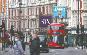  ??  ?? The Apollo Theatre on Shaftesbur­y Avenue is making preparatio­ns to continue its run of the musical “Everybody’s Talking About Jamie” in London.