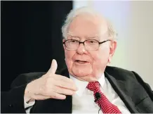  ?? NATI HARNIK/AP ?? Warren Buffett has confirmed that talks occurred between Berkshire and Uber, though he said some reported details were incorrect. The two sides couldn’t agree on terms, according to a source.