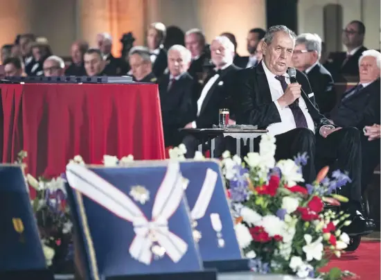  ?? FOTO: GABRIEL KUCHTA, DENÍK N ?? Kancelář prezidenta informace o zakázce za necelé dva miliony zveřejnila až dva týdny po ceremoniál­u.