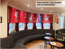  ?? ?? New Hartley Club decked out in memorabili­a