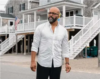  ?? MGM ?? Jeffrey Wright stars as frustrated novelist Thelonious “Monk” Ellison in “American Fiction,” which offers a biting take on the publishing industry.