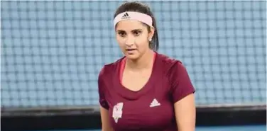  ?? File ?? ↑
Sania Mirza will lead the Indian women’s tennis challenge at Olympics.