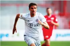  ?? — AFP photo ?? Thomas Mueller runs during the German Bundesliga match FC Union Berlin v FC Bayern Munich in Berlin, Germany.