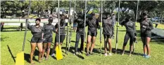  ?? Picture: SUPPLIED ?? ROWING STARS: University of Fort Hare and Walter Sisulu University rowing clubs competed in a rowing tournament in Cape Town last weekend.