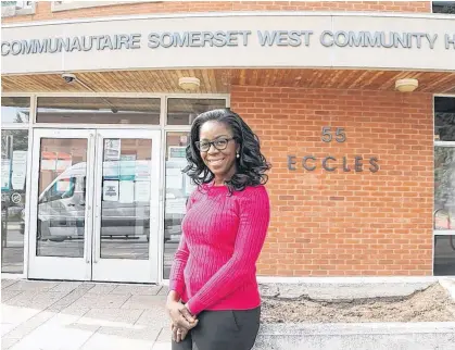  ?? POSTMEDIA ?? Suzanne Obiorah, director of primary care and regional programs at the Somerset West Community Health Centre in Ontario, says health inequities “are deep-rooted, and they’re a direct consequenc­e of systemic barriers, of systemic racism.”