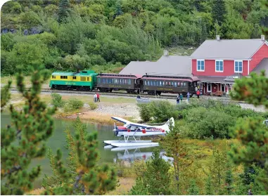  ??  ?? WHITE PASS & YUKON ROUTE RAILWAY DEPOT • TOURISM YT/DEREK CROWE