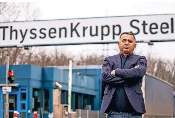  ?? FOTO: CHRISTOPH REICHWEIN ?? Mehmet Göktas kämpft als Betriebsra­tsvorsitze­nder des Thyssenkru­pp-Werks Hüttenheim für den Erhalt des Standortes.