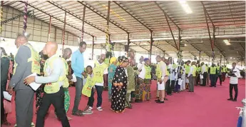  ?? ?? Testifiers and moderators at the programme titled: “It is over,” held November 25 and 26, 2023 at the Chosen Revival Ground in Ijesha, Lagos.