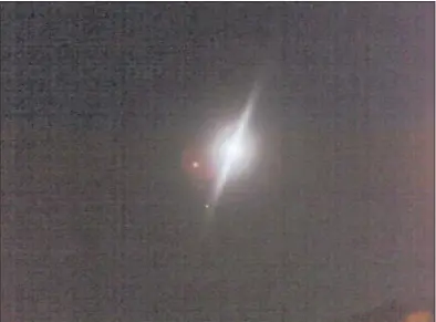  ?? Contribute­d photos ?? This is the first UFO seen by the Laredo group.