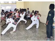  ??  ?? In this file photo, students are engaged in karate sessions at the Trafalgar Division Celebrity Performing Arts summer camp.