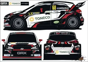  ?? Photos: Peugeot, GRX, fiaworldra­llycross.com, Rallyxonic­e /Qba ?? The GRX team has released images of the colour scheme for its Hyundais