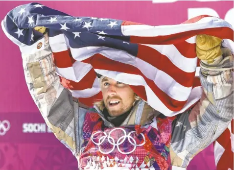  ?? NATHAN BILOW, USA TODAY SPORTS ?? U.S. slopestyle snowboarde­r Sage Kotsenburg ’s popularity zoomed after he won the first gold medal of the Sochi Games.