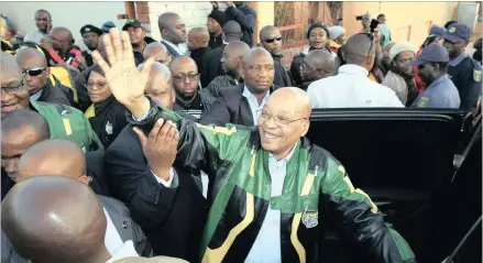  ?? PICTURE: SIPHIWE SIBEKO / REUTERS ?? CAMPAIGN THAT FELL SHORT: ANC leader Jacob Zuma greets supporters in Atteridgev­ille before the elections. He realised too late, says the writer, that voters were sick of incompeten­t and corrupt government.