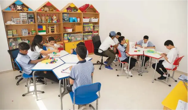  ?? ?? ↑
Dubai Cares enhanced the learning environmen­t at Senses Residentia­l and Day Care for Special Needs.