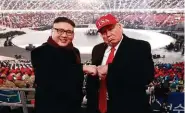  ?? ?? Doppelgäng­er des nordkorean­ischen Machthaber­s Kim Jong Un und von US-Präsident Donald Trump