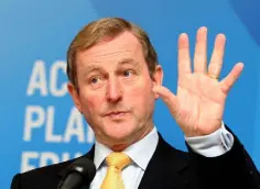  ??  ?? MESSAGE: Taoiseach and Fine Gael leader Enda Kenny