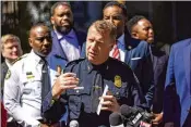  ?? ARVIN TEMKAR/AJC FILE ?? Police Chief Darin Schierbaum says he doesn’t want to sacrifice candidate quality to fill the 445-officer shortfall in the department. “We can never become a profession that is about quantity,” he says.