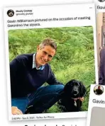  ??  ?? Gavin a laugh: Social media users joke about other possible celebrity mix-ups for the minister