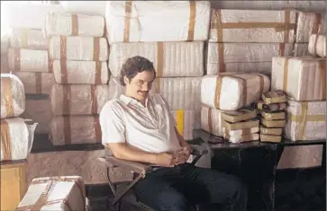  ?? Daniel Daza Netflix ?? WAGNER MOURA
portrays Pablo Escobar with an appealing self-confidence in “Narcos” on Netflix.