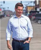  ?? KELSEY KREMER/USA TODAY NETWORK ?? “I want Iowans to know: I see you. I hear you. I’m for you,” says Rep. Eric Swalwell, D-Calif., who was born in Iowa.