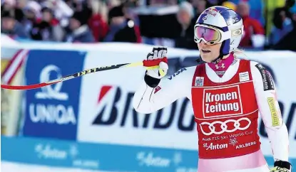  ??  ?? 2007 feierte Lindsey zwei Siege in St. Anton – vor sechs Jahren ging sie am Arlberg leer aus