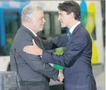  ?? PHIL CARPENTER/FILES ?? “It’s been a good first year,” Premier Philippe Couillard says of the Liberal government of Justin Trudeau.