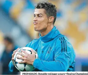  ??  ?? PREPARADO. Ronaldo vai jogar a sua 6.ª final na Champions