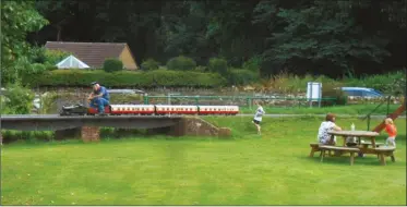  ?? Photo: Ryedale SME ?? BELOW: The delights of running trains for the public, seen here at the Ryedale club.