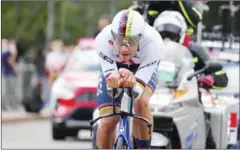  ?? AFP ?? Team Ineos rider Italy’s Filippo Ganna competes in the first stage of the Giro d’Italia 2021 cycling race, a 8.6km individual time trial on May 8.