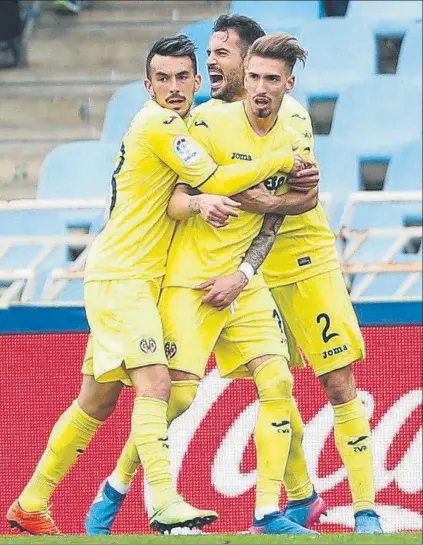  ?? FOTO: EFE ?? Gol ‘in extremis’ de Castillejo El Villarreal coge cuatro puntos de ventaja sobre el Eibar y se acerca a la Real Sociedad