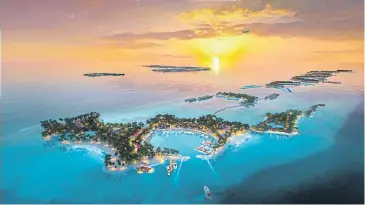  ??  ?? Singha Estate plans to open two new hotels at Crossroads, the multi-island integrated resort project in the Maldives, next year.