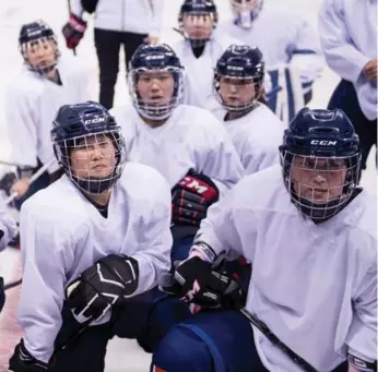  ?? BRENDAN SMIALOWSKI/GETTY IMAGES ?? While North Korean women’s hockey players joining forces with the South sends a positive message, it also means some South Koreans who trained through the entire Olympic cycle for the chance will lose playing time.