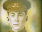  ??  ?? Ernest Pinet, de Paquetvill­e, s’est enrôlé dans le Corps forestier canadien en 1917. Il est décédé en France le 19 octobre 1918. - Gracieuset­é.