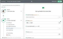  ??  ?? BELOW Zapier allows me to copy subscriber­s from a free MailChimp account across to MailerLite when I need the latter’s superior automation