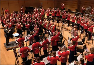  ?? CONTRIBUTE­D PHOTO ?? The President’s Own U.S. Marine Band will perform in Portervill­e on October 19.