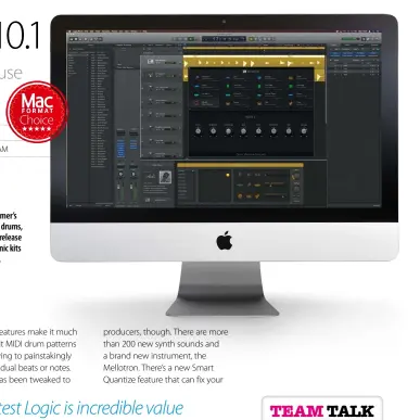  ??  ?? We love Drummer’s live-sounding drums, and with this release it gets electronic kits and beats too.