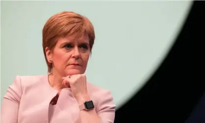  ??  ?? Nicola Sturgeon during the 2019 SNP conference in Aberdeen. Photograph: Andrew MacColl/Rex Features