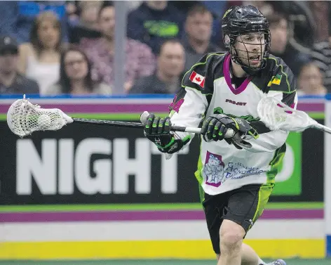  ?? LIAM RICHARDS ?? Saskatchew­an Rush defenceman Ryan Dilks has earned the National Lacrosse League’s defensive player of the year award.