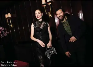  ?? ?? Coco Rocha and Gherardo Felloni